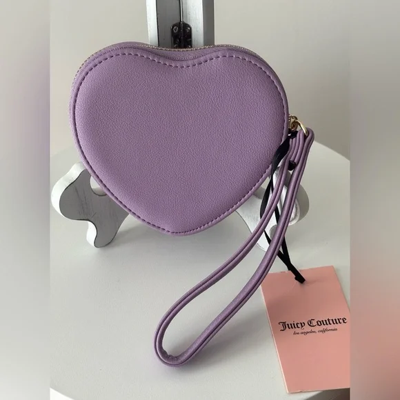 Juicy Couture Royal Lavender Heart Wristlet - Picture 3 of 4